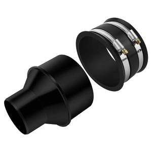 lot 4328 image: JIYIZO Dust Collection Fitting Kit Include 4 Inch to 2-12 Inch Reducer and 4 Inch Dust Control Flex Cuff with Stainless Steel Key Hose Clamps for Woodworking Dust Collection Hose and Dust Ports