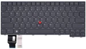 lot 4331 image: Replacement Backlit Keyboard for Lenovo Thinkpad T14 Gen 3 Gen 4, Thinkpad L14 Gen 3 Gen 4 & Thinkpad P14s Gen 3 Gen 4 Series Laptop Keyboard US Layout PN 5N21D68345, Gray