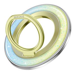 lot 4346 image: SYNCWIRE Magnetic Phone Ring Holder for MagSafe - Phone Grip Stand with 360° Rotation Finger Ring Kickstand Compatible with iPhone 17 16 15 14 13 12 Pro Max MagSafe Accessories,Golden Horizon