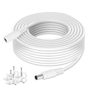 lot 4372 image: WILDHD DC Power Extension Cable 33ft, 2.1mm x 5.5mm Plug Compatible with 12V DC Adapter Cord for CCTV Security Camera, IP Camera, Standalone DVR (33ft White)