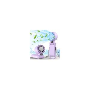 lot 4376 image: PlayHot Portable Handheld Turbo Fan with Ice Cooling, Rechargeable Personal Fan, Up tp 12Hrs Cooling, 5 Speed 25550RPM Powerful Portable Fan for Travel, Outdoor, Camping, Hiking (Purple)