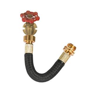 lot 4386 image: Boersite 0.8ft Garden Hose Extension Flexible Adapter Short Connector With Integrated Spiral Tube for ReelRVDehumidifier (1)