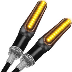 lot 4405 image: KEMIMOTO Motorcycle Turn Signals Light, 4782LM Upgraded Bright LED Motorcycle Indicator Light, 8MM 12V Universal Motorbike Front Rear LED Blinker Amber Daytime Running Lights - 2PCS