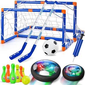 lot 4424 image: Nazano 4-in-1 Hover Soccer Ball Set, Rechargable Air Floating Soccer Toy with LED Lights, Indoor & Outdoor Kids Sports Toys, Christmas Birthday Gifts for Boys Girls Aged 3 4 5 6 7 8-12