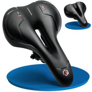 lot 4429 image: Topcrown Bike Seat, Comfort Wide Bicycle Seat for Men Women, Waterproof Bike Saddle with Gel & Memory Foam Cushion Fit for Mountain, Road, Stationary, Exercise Bike (Touring)
