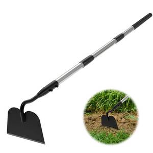 lot 4434 image: Draw Hoe Garden Tool, Heavy Duty Garden Hoes for Weeding Long Handle, Easy Stand Up Scraping Weeder Tool for Garden, 5.5 FT Adjustable Weed Hoe with 6-inch Wide Welded Blade