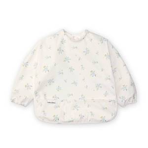 lot 4438 image: Loulou Lollipop Long Sleeve Bib for Babies &amp Toddlers Waterproof, Wipeable, Easy to Clean, Spill Proof Full Sleeve Feeding Bib with Adjustable Fit, 6-36 Months Old - Ditsy Floral