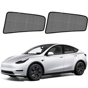 lot 4443 image: Car Window Shades for Model Y(2020-2025) Accessories - Rear Side Window Shade for Baby, Breathable Mesh Car Privacy Window Covers, UV Protection and Heat Insulation for Road Trips, Napping, Camping