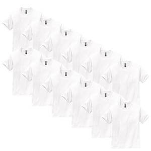 lot 4470 image: Gildan Youth Ultra Cotton T-Shirt, Style G2000B, Multipack, White (12-Pack), X-Large