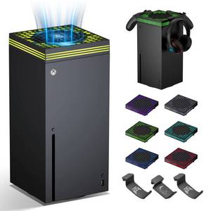 lot 4490 image: ZAONOOL Cooling Fan for Xbox Series X Console - High Speed Top Fan Cooler System with 13 RGB LED Light Modes, Low Noise, Dust Proof, Keeps Your Xbox Console Cool, Fits Horizontal or Vertical Placement