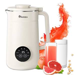 lot 4501 image: 8-IN-1 IAGREEA Nut Milk Maker Machine, 35 oz Soy Milk Maker, Almond, Oat, Plant Based and Dairy Free Beverages, Juice, 2H Keep Warm Countertop Blender, 12H Delay Start, BPA-Free, Self-Cleaning
