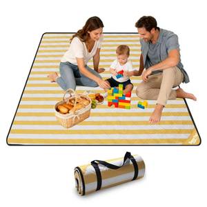 lot 4529 image: SunnyTrail Extra Large Picnic Blanket 80x80 Waterproof Outdoor Mat for Beach, Park, Grass, Lawn, Camping, Sandproof &amp Foldable, Perfect Wedding Registry Gift, Portable Rug for Family Picnics
