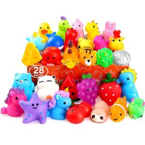 lot 4554 image: nobasco Squishies, 28 Pack Mochi Squishy Toys - Kawaii Cat Squishys Slow Rising Animals - Party Favors, Goodie Bag, Birthday Gifts, Mini Squishies Stress Reliever Toy