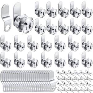 lot 4569 image: Kenning 24 Sets 58 Fits on 0.4 Max Cabinet Locks with Keys for Secure Drawer Mailbox Rv Storage Box Replacement Lock, Zinc Alloy