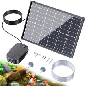 lot 4582 image: Biling 8W Solar Pond Aerator, 4400mAh Battery Backup Solar Aerator for Pond, 3 Working Modes Solar Air Pump for Outdoor Small Pond Fish Tank