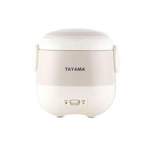 lot 4663 image: Tayama 1.5 Cup Portable Mini Rice Cooker, White (TMRC-03R)