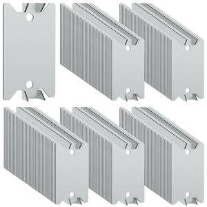 lot 4664 image: Nail Plates for Wood Studs 1.5 x 2.5 Inch Nail Stud Guards with Sharp Pointed Prongs Electrical Wire Stud Plate Protector Nail Stopper for Plumbing and Wiring Protection - 200Pack