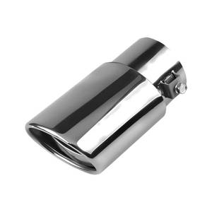 lot 4671 image: GAOLAOSY Stainless Steel Car Exhaust Tail Pipe Tip, 2.5 Inlet 3.3 Outlet Chrome-Plated Finish Tailpipe Exhaust Tip, Adjustable Car Modification Tail Throat Tail Pipe for Most Cars (Silver, Straight)