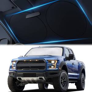 lot 4673 image: Magnelex Car Windshield Sunshade  Innovative No-Light-Pass Technology for Maximum Protection  Foldable Sun Shade Keeps Your Vehicle Cool  Fit for Cars, Trucks, and SUVs  X-Large (65.7 x 36.4 in)