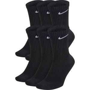 lot 4695 image: NIKE Unisex Performance Cushion Crew Socks with Band (6 Pairs), BlackWhite, Medium