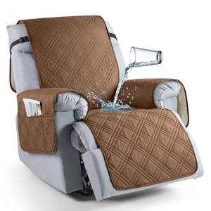 lot 4705 image: TAOCOCO 100% Waterproof Recliner Chair Covers, Non Slip Recliner Covers for Recliner Chair with Pocket, Washable Reclining Chair Cover Furniture Protector for Kids,Dogs(25, Brown)