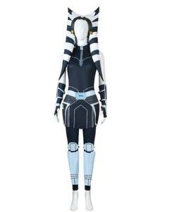 lot 4712 image: Masfrida Tano Costume for Womens Outfits Clones War Cosplay with Headpiece Accessories Halloween Fullset(XL)