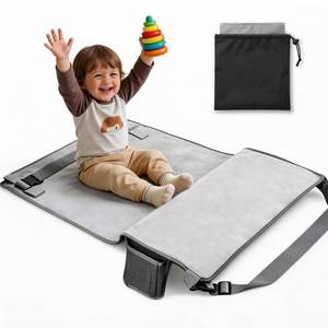 lot 4719 image: Toddler Airplane Bed, Portable Airplane Seat Extender for Kids, Toddler Airplane Travel Essentials, Foldable Toddler Travel Bed for Long Flight, Baby Airplane Bed for Toddler with Carry Bag