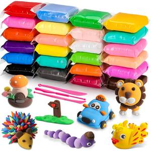 lot 2188 image: CiaraQ Air Dry Clay Kit 24 Colors Modeling Clay with Sculpting Tools for Crafting &amp DIY Projects