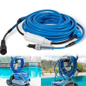 lot 2196 image: 9995861 Cable and Swivel DIY 2 Wire for Dolphin Robotic Pool Cleaners Nautilus(Old), DX3, Advantage Plus, Endeavor, Atlantis, Primal X3, DX3S, Orion, M3, Saturn(Old), Quest & Neptune 60FT18M