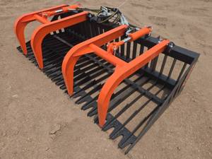 lot 6278 image: PABREAK RB-240 84 Skid Steer Rock Grapple Bucket