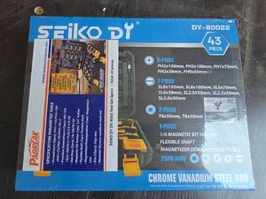 lot 6366 image: Seiko DY DY-80022 43-Piece Screwdriver Bit Set with Flexible Shaft