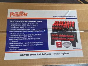 lot 6367 image: PABREAK Screwdriver Set