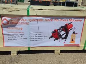 lot 6539 image: Hand-Use Hydraulic Track Pin Press Machine CK-SYLJ100 100 Ton