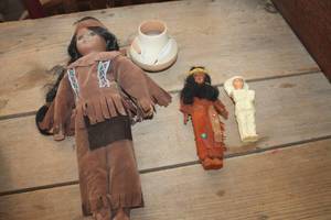 lot 1741 image: Vtg. Native American Dolls and More