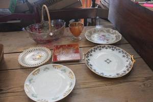lot 1757 image: Vintage Serving Plates and More