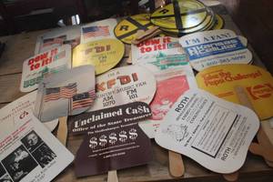 lot 1761 image: Lot of Vtg. Funeral Fans
