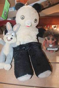 lot 1768 image: Antique Stuffed Bear and More