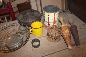 lot 1785 image: Vintage Wood Pestles and More