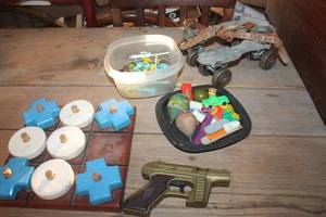 lot 1790 image: Misc. Vintage Toys and Roller Skates