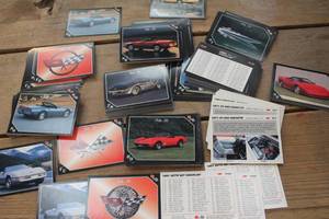 lot 1834 image: Vintage Corvette Trading Cards