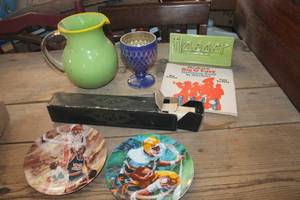 lot 1839 image: Vtg. Haeger Sign, Player Piano Roll & More