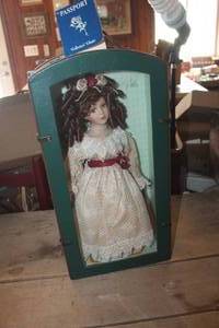 lot 1856 image: IOB Passport Doll wCarrying Case 16 tall