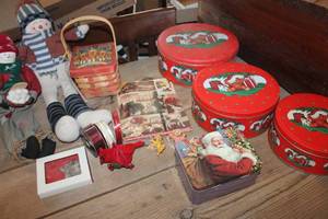 lot 1859 image: Christmas Tins and More