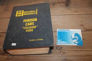 lot 1866 image: Vintage Foreign Car Collision Guide & More