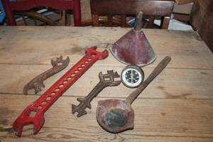 lot 1867 image: Antique Wrench Tools and More