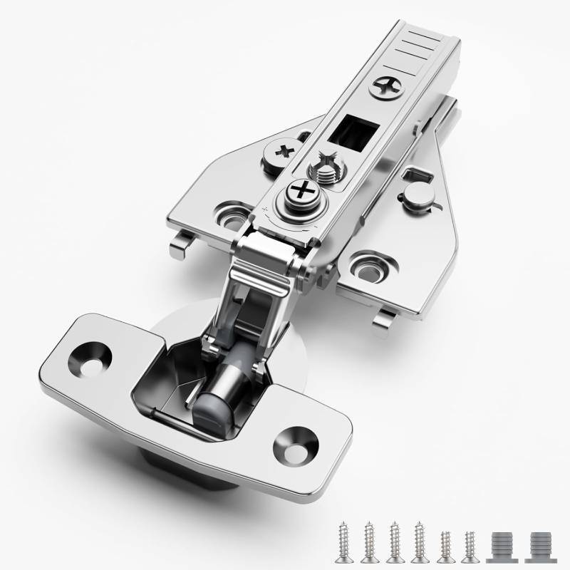 lot 20651 image: Soft Close Cabinet Hinges 10 Pack 4D Adjustable with Speed Control-Full Overlay 34 Inch Face Frame Hinges, Concealed Self-Closing Hinges for Frameless & Face Frame Cabinets