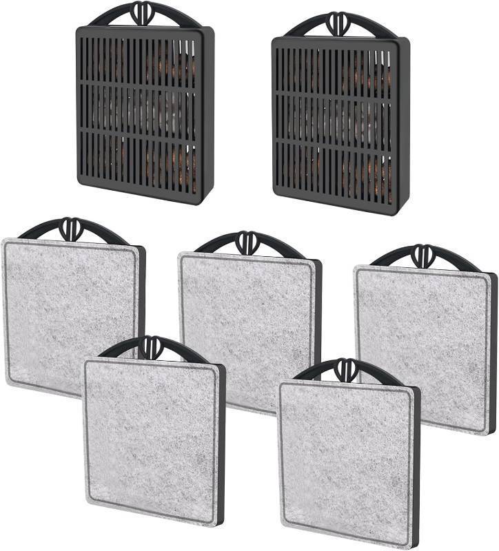 lot 20503 image: GOZILLA Aquarium Filter Cartridges,Fish Tank Filters Accessories Set,Turtle Tank Filter Replacement Includes 5 Filter Cartridges and 2 Filter Boxes.Only Suit for GZ-107 Low Water Level Tank Filter.