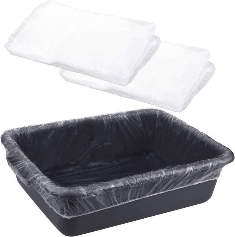 lot 20529 image: 20 Pieces Bin Bags Disposable Safety Protective Film TSA Security Bin Cover for Travelling Airport Safety, Transparent