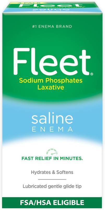 lot 21534 image: Fleet Laxative Saline Enemas for Constipation Relief for Adults, Fast and Effective, 4.5 Fl Oz Each
