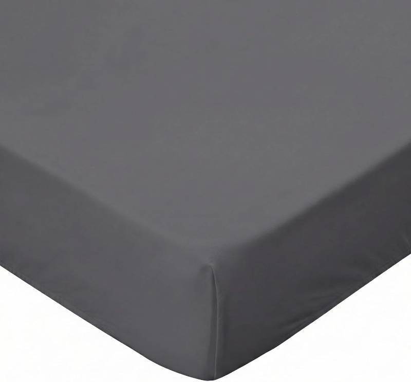 lot 21800 image: Stretchy Queen Fitted Sheet for 4 Inch Low Profile Mattress - Snug Fit with No Baggy Fit for Thin Mattress, Tri-Fold Bed, Trundle Pull-Out Beds, Sofa Sleeper, Floor & Roll-up - Dark Gray, Size Junior 28x63